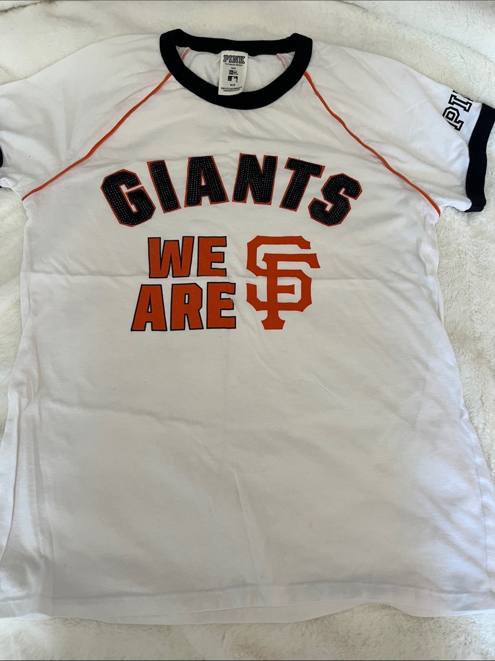 Giants Short Sleeve Tee - White & Orange